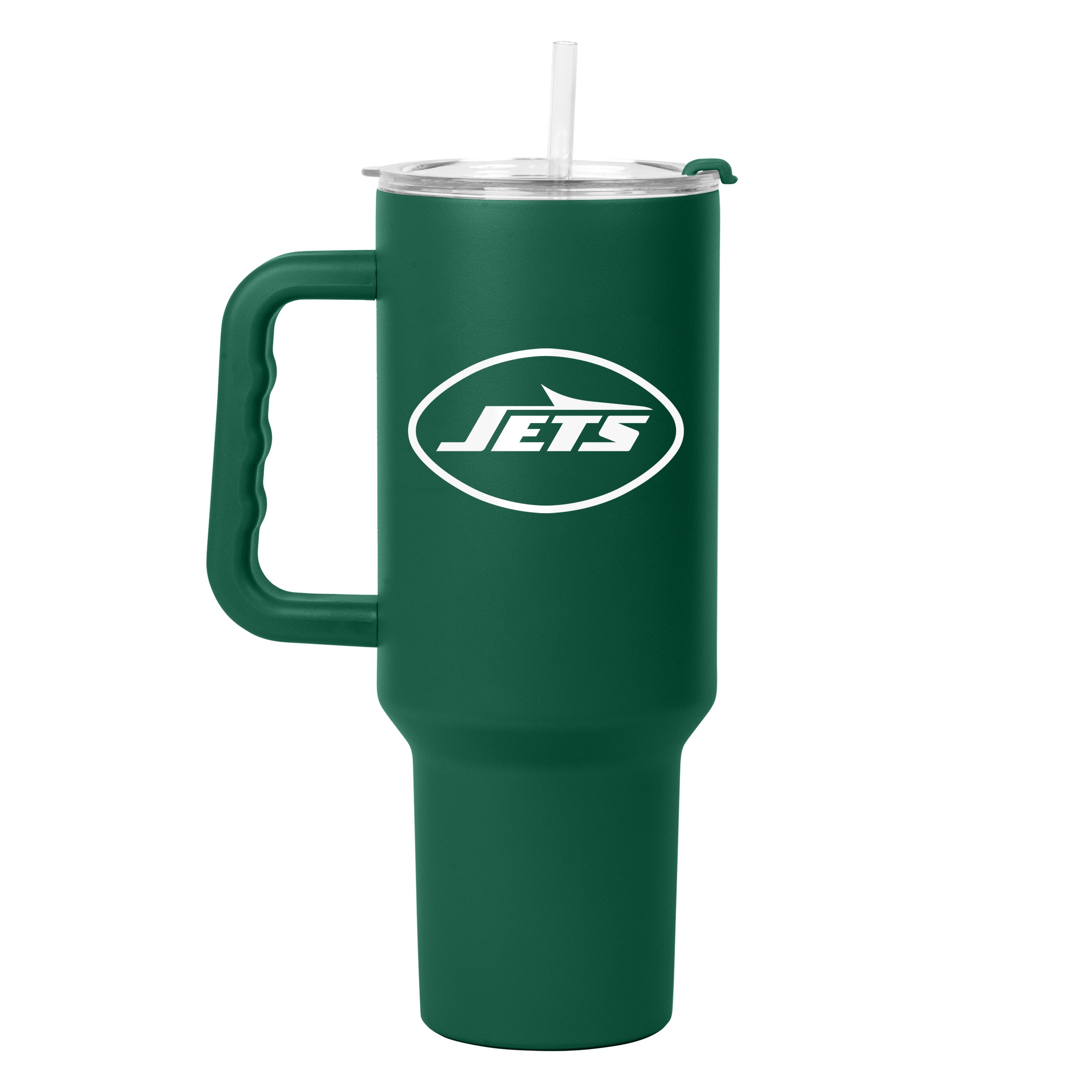 New York Jets Green Handle 40 oz. Flipside Powder Coat Tumbler