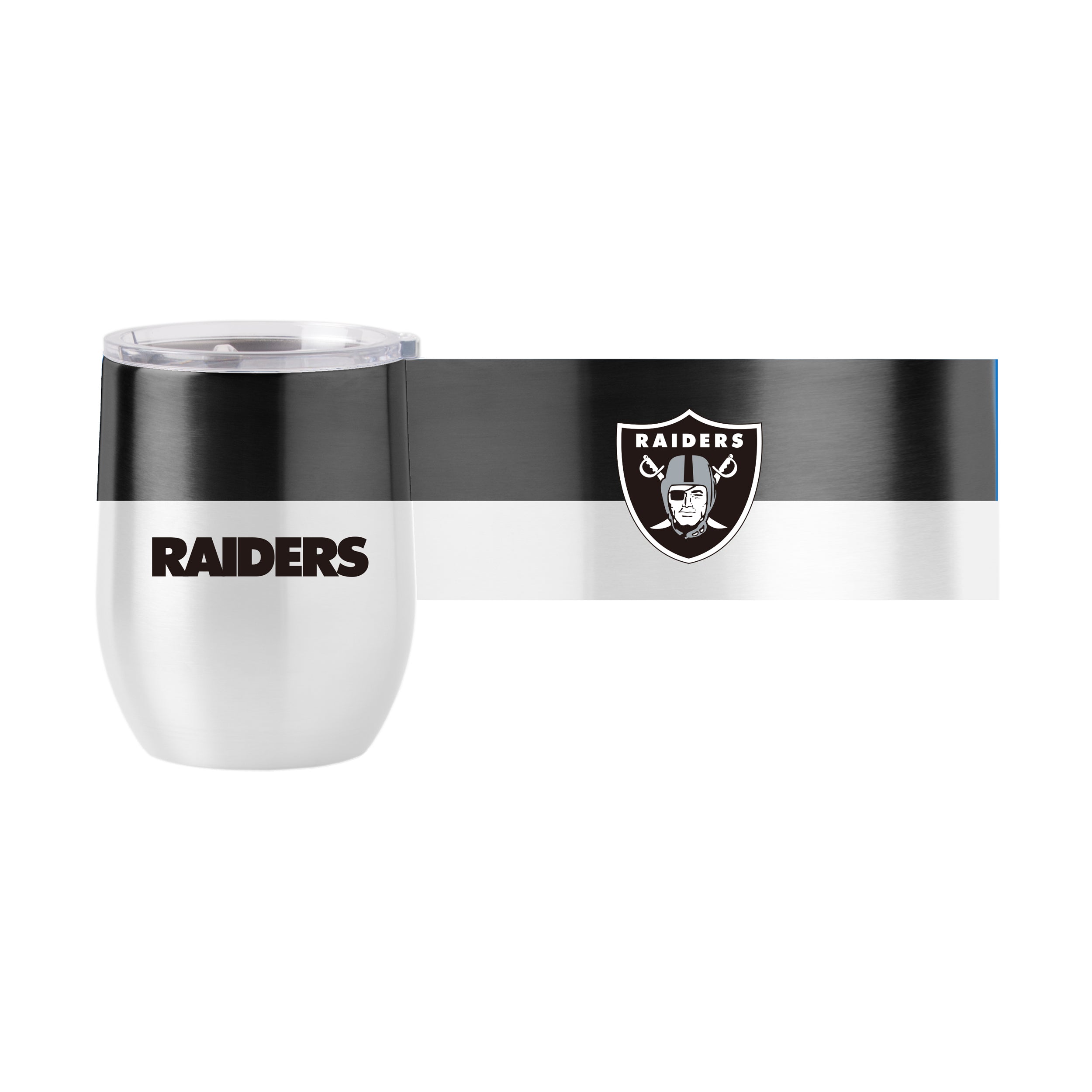 Las Vegas Raiders 16 oz. Colorblock Stainless Curved Beverage Tumbler