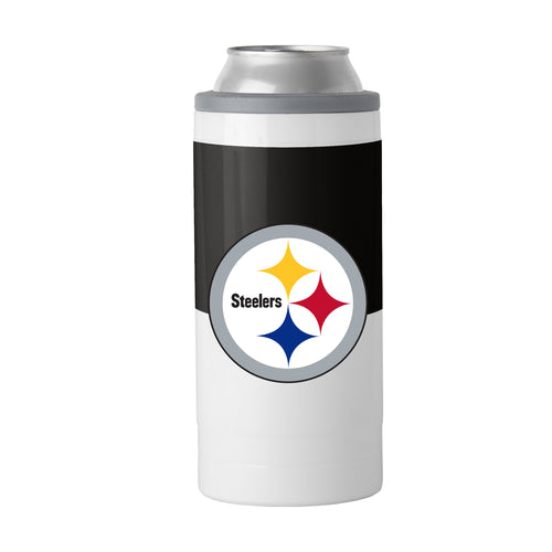 Product Image for Pittsburgh Steelers Colorblock 12oz Slim Can Coolie