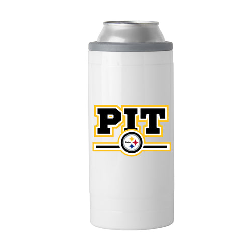 Product Image for Pittsburgh Steelers Letterman 12 oz Slim Can Coolie