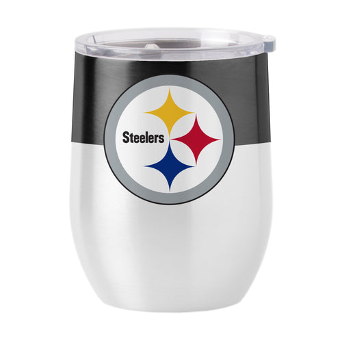 Product Image for Pittsburgh Steelers 16 oz. Colorblock Stainless Curved Beverage Tumbler