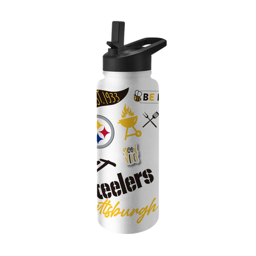Product Image for Pittsburgh Steelers 34oz Native Quencher Bottle