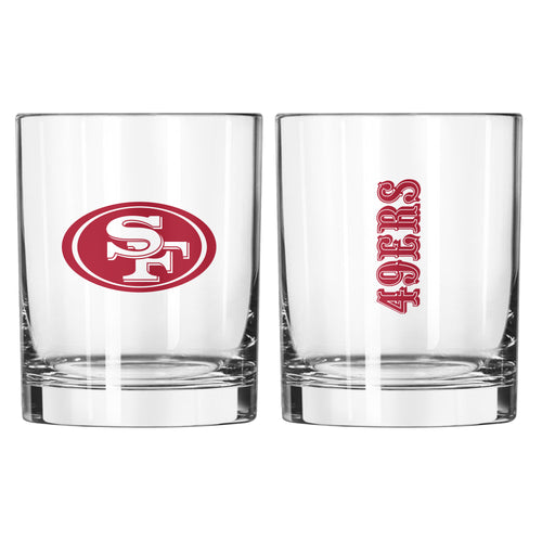 Product Image for San Francisco 49ers 14oz Gameday Rocks Glass