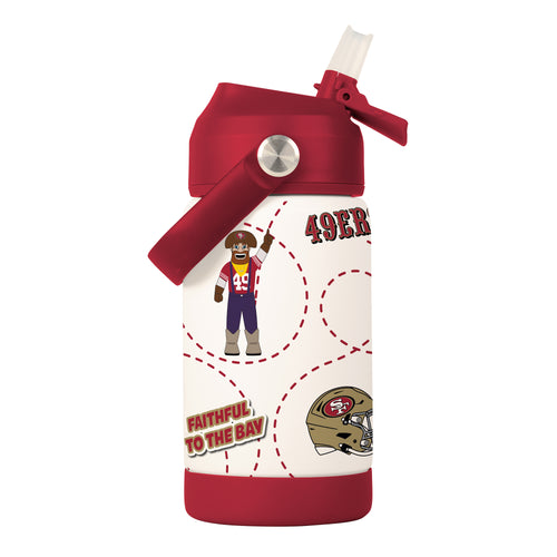 Product Image for San Francisco 49ers 12oz Mascot SS Kids Bottle