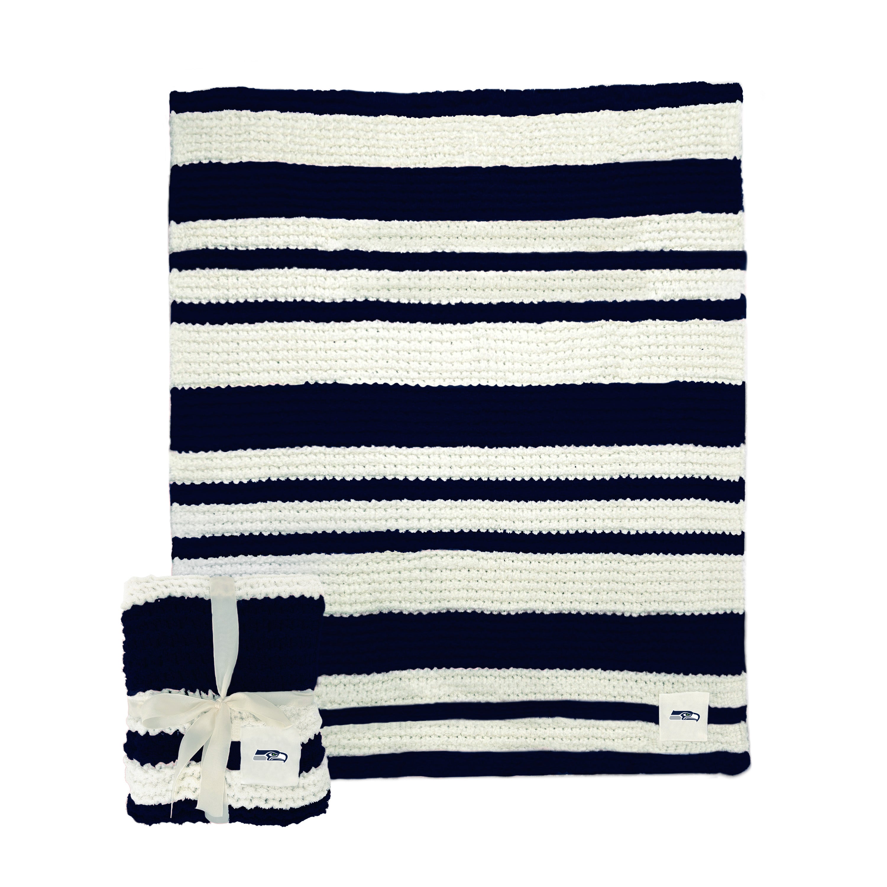 Seattle Seahawks Cable Knit Throw