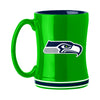 Seattle Seahawks 14oz Secondary Color Relief Mug