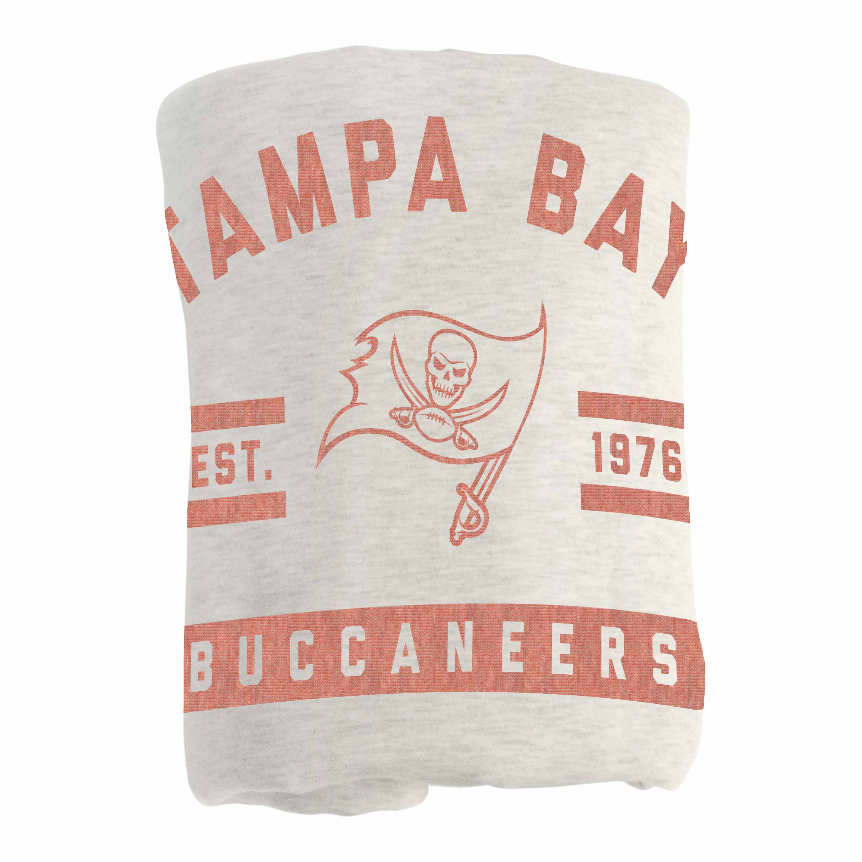 Tampa Bay Buccaneers Oatmeal Sweatshirt Blanket - Logo Brands