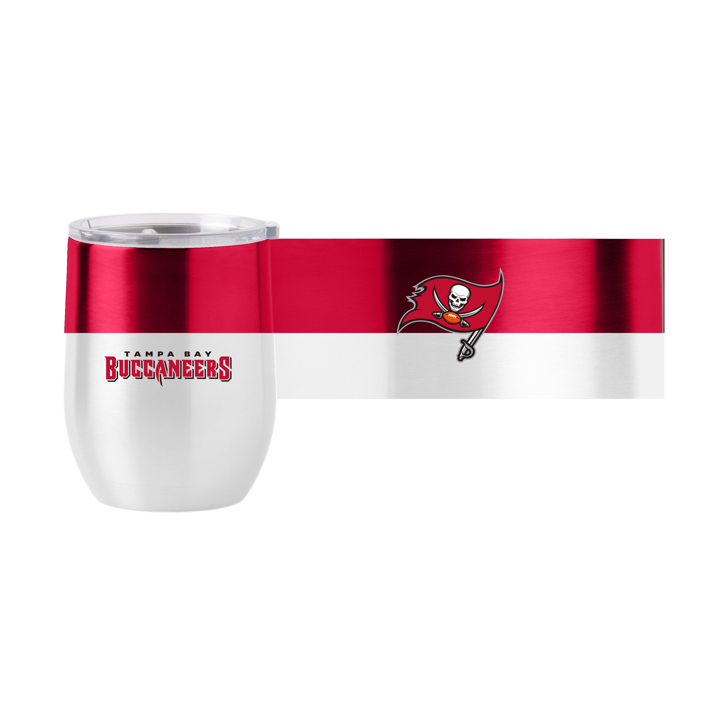 Tampa Bay Buccaneers 16 oz. Colorblock Stainless Curved Beverage Tumbler