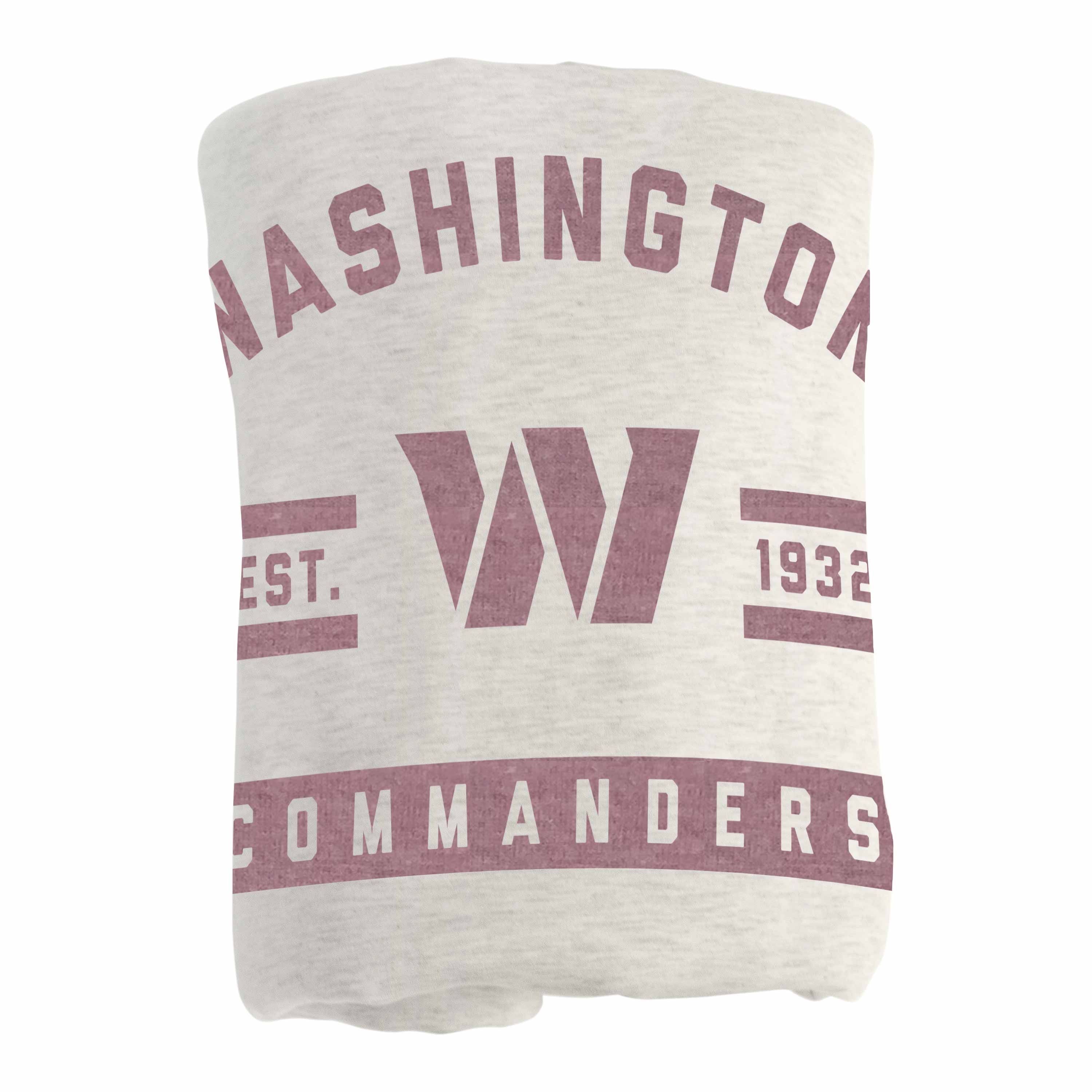 Washington Commanders Oatmeal Sweatshirt Blanket - Logo Brands