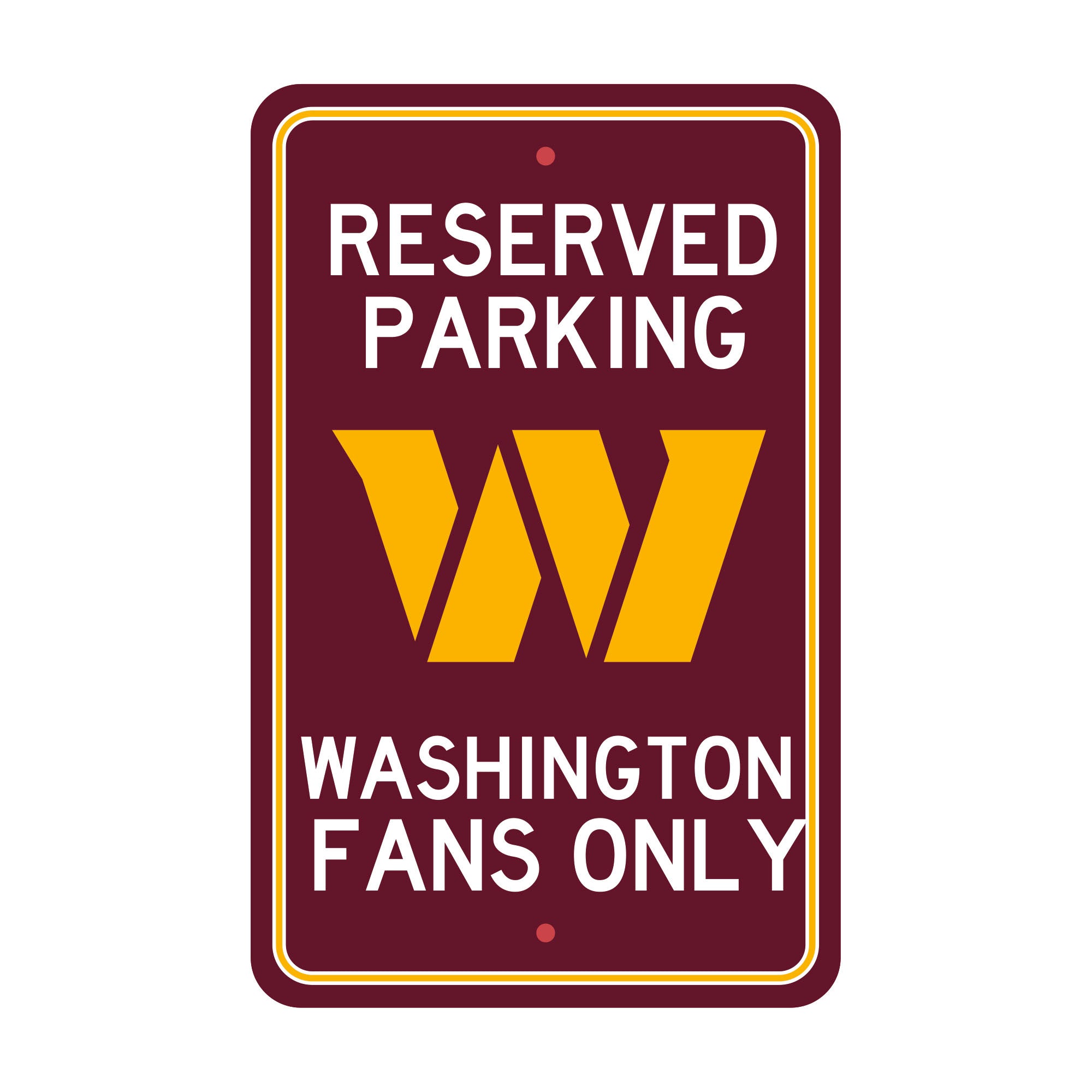 NFL - Washington Commanders Parking Sign