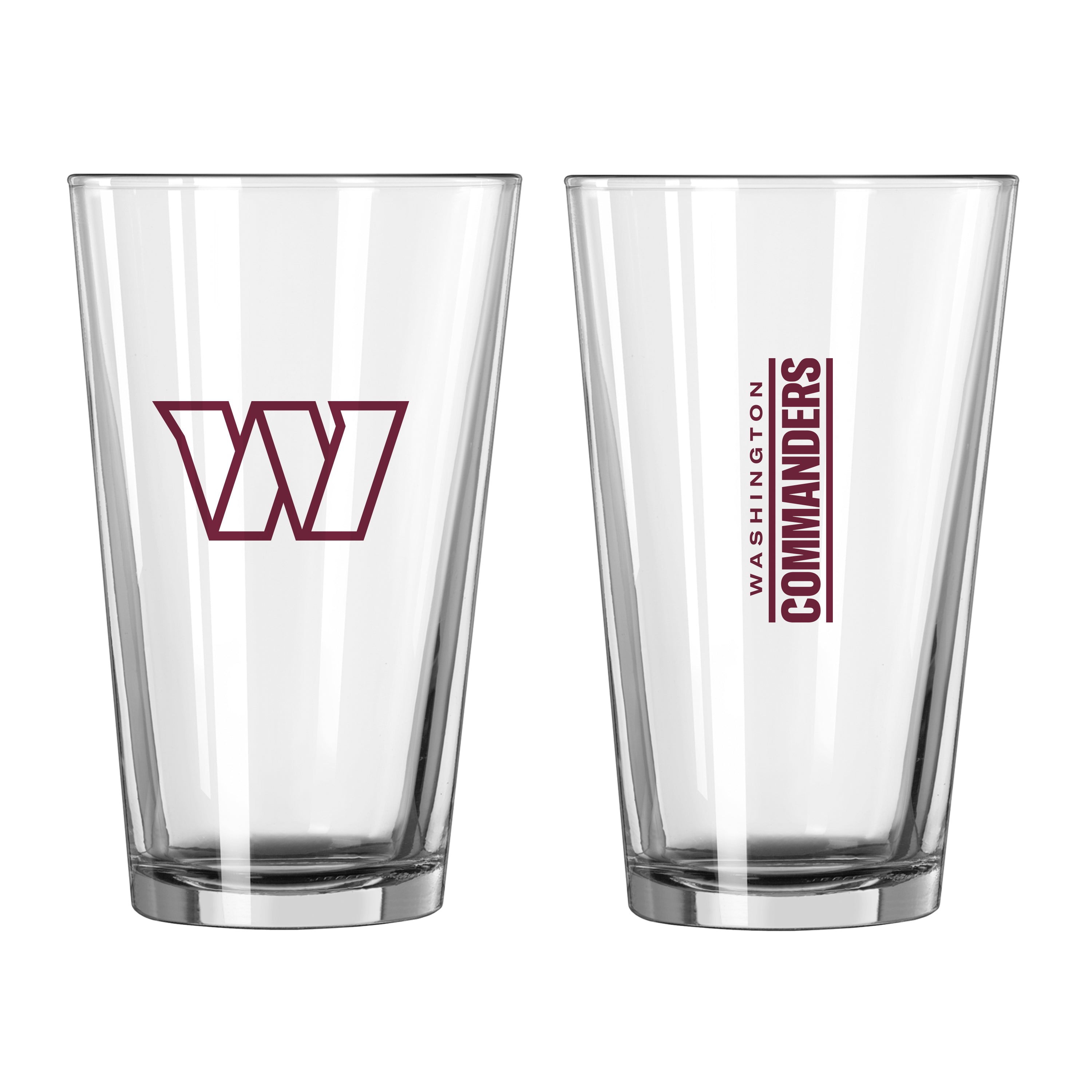 Washington Commanders 16oz Gameday Pint Glass - Logo Brands,Washington Commanders 16oz Gameday Pint Glass - Logo Brands