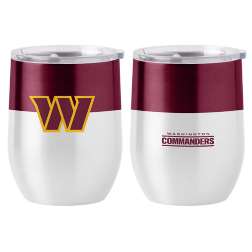 Product Image for Washington Commanders Color Block 16 oz Stainless Curved Beverage
