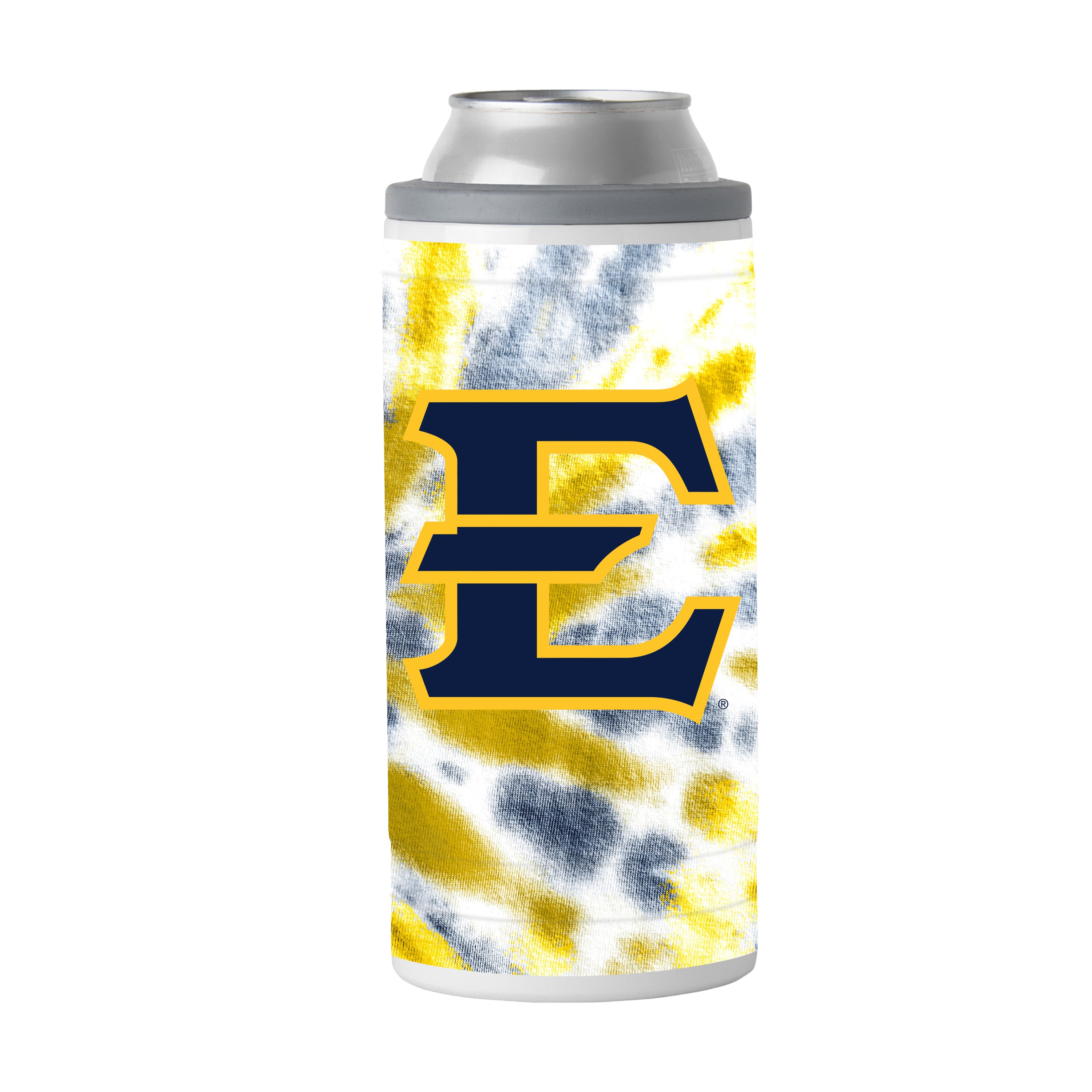 East TN State 12oz Tie Dye Slim Can Coolie