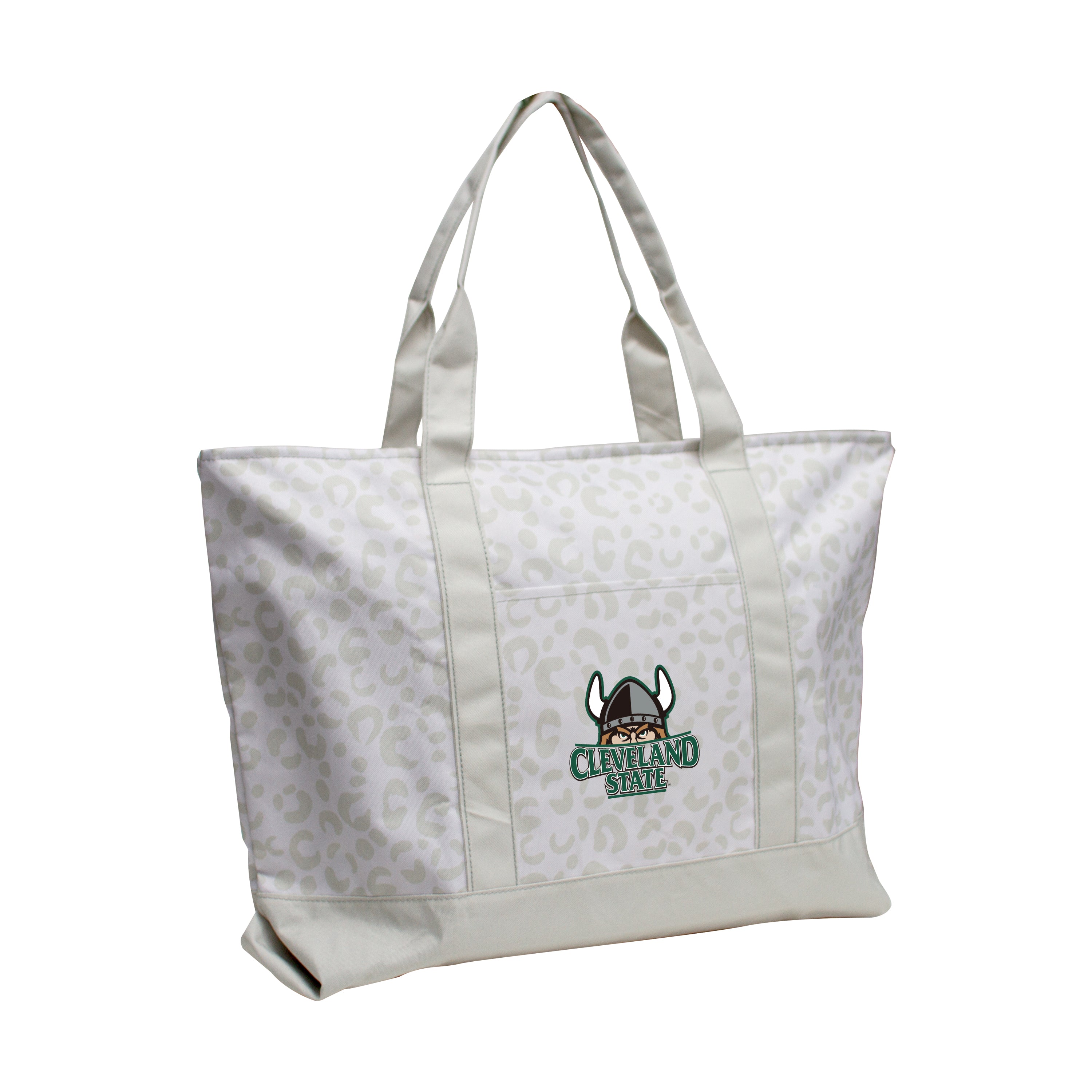 Cleveland State Leopard Pattern Tote