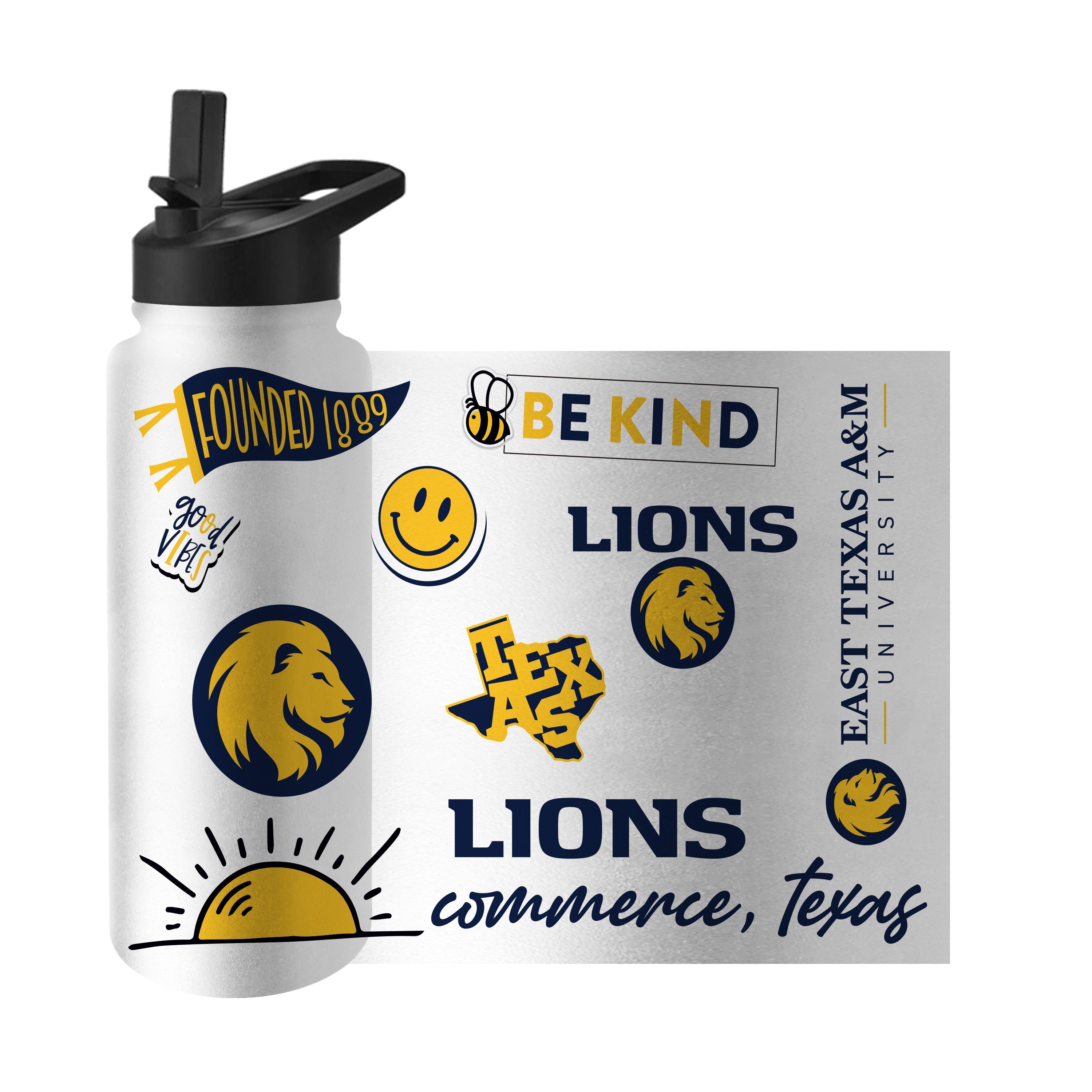 Texas A&M University Commerce 34oz Native Quencher Bottle - Logo Brands