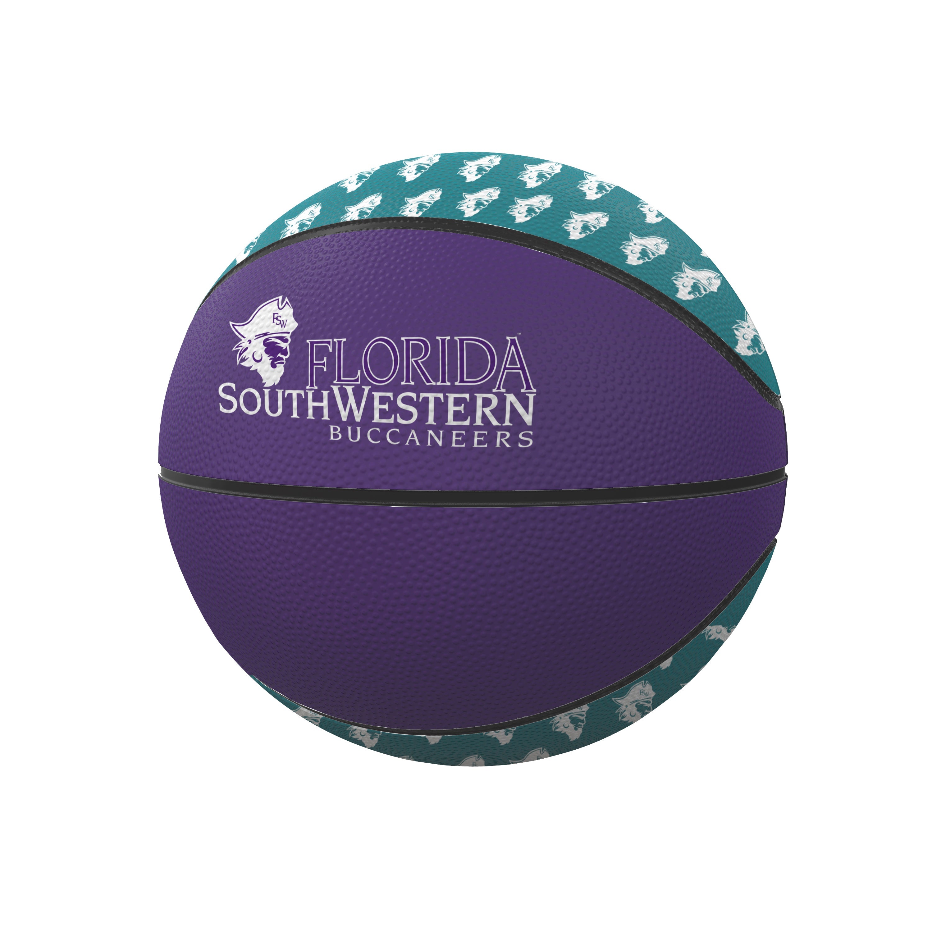 Florida Southwestern State Mini-Size Rubber Basketball