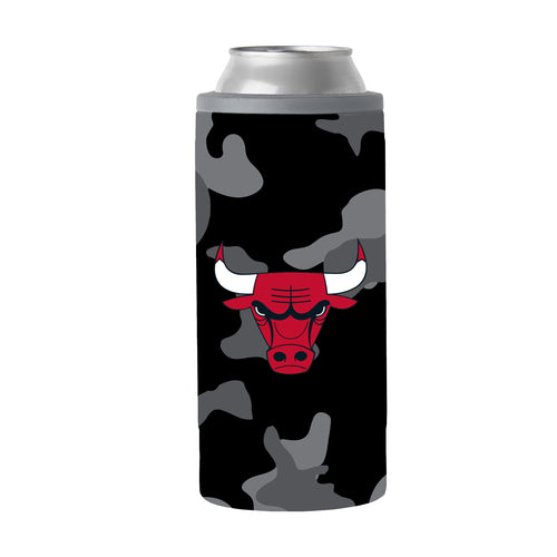 Product Image for Chicago Bulls Black Camo 12oz Slim Can Coolie
