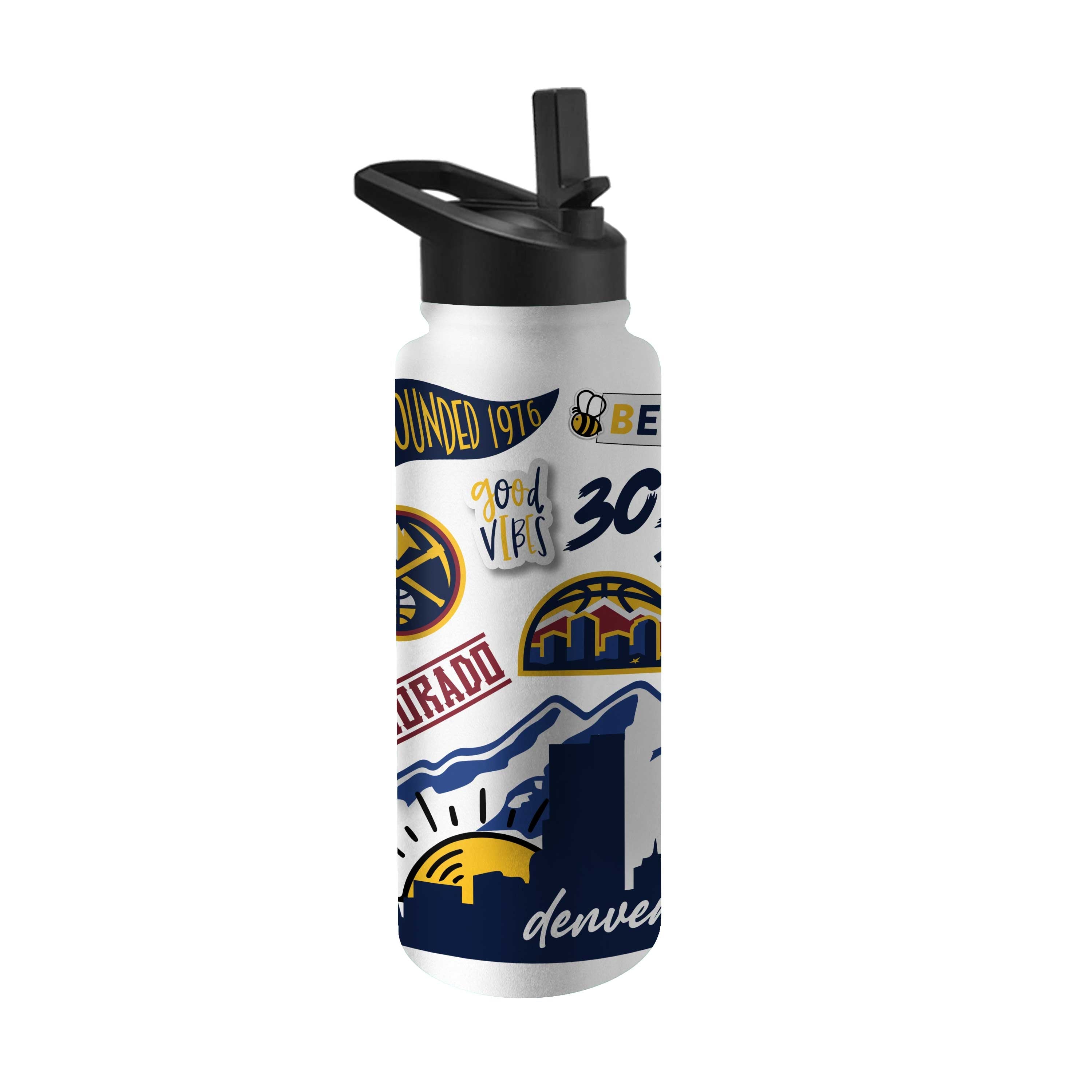 Denver Nuggets 34oz Native Quencher Bottle - Logo Brands