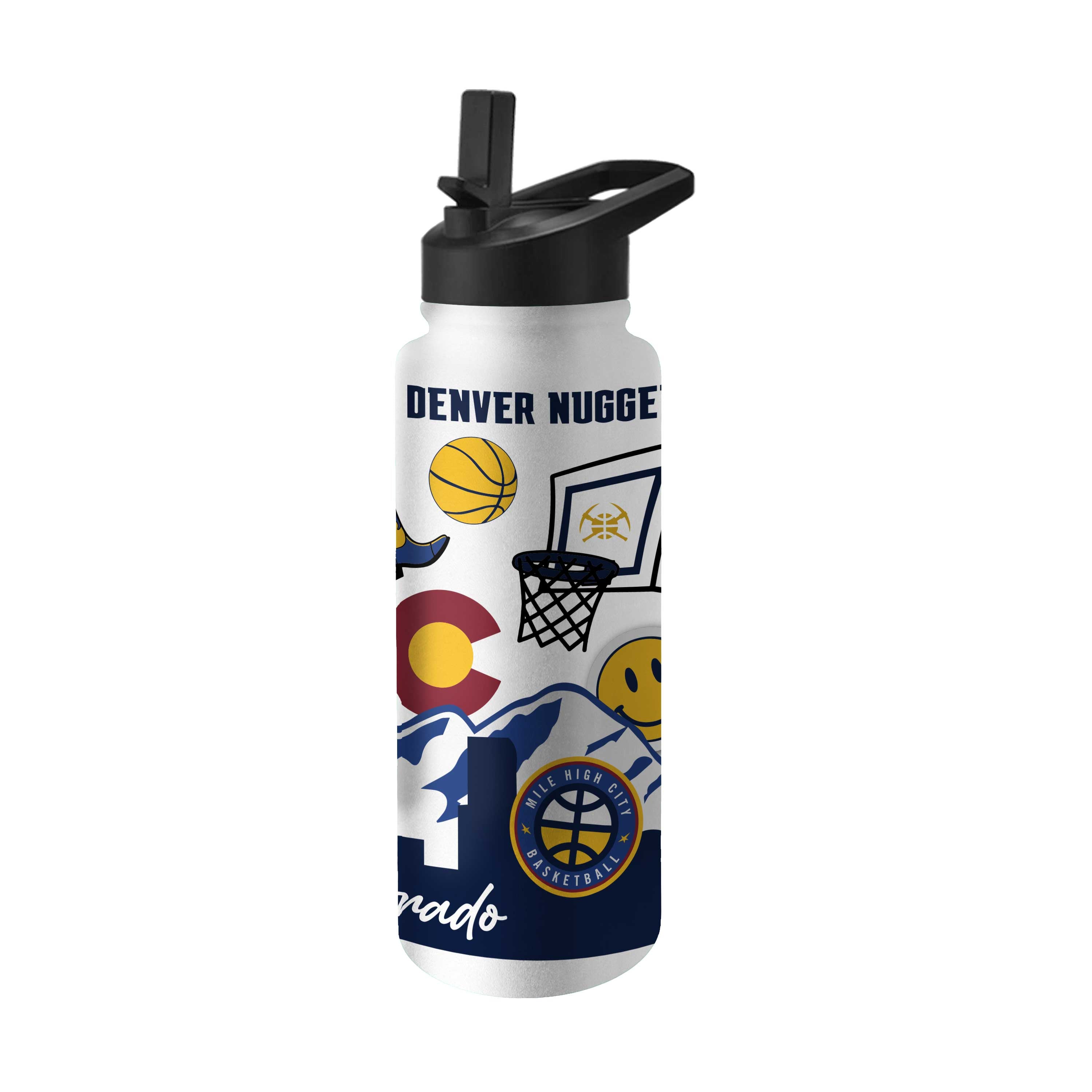Denver Nuggets 34oz Native Quencher Bottle - Logo Brands