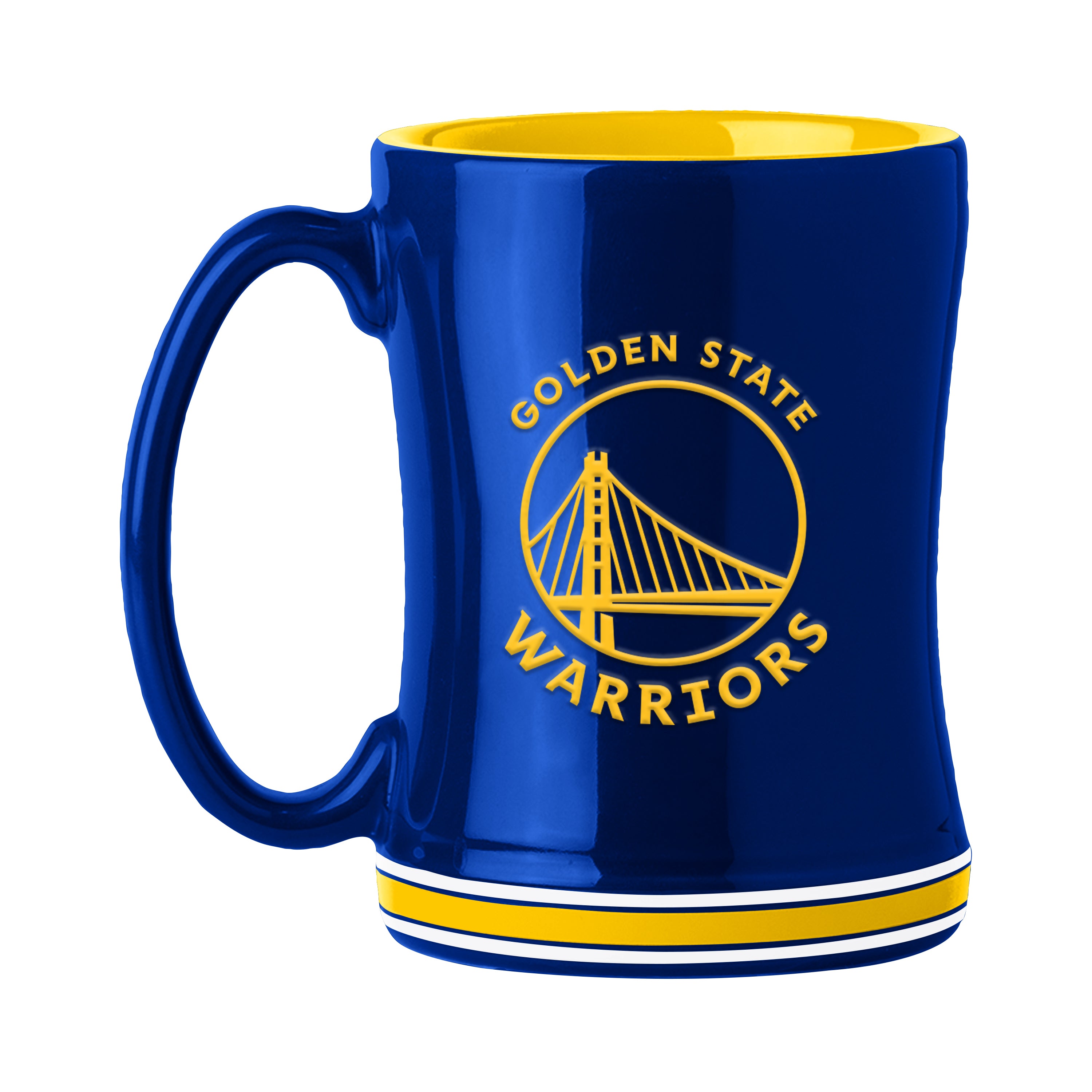 Golden State Warriors 14 oz. Relief Mug