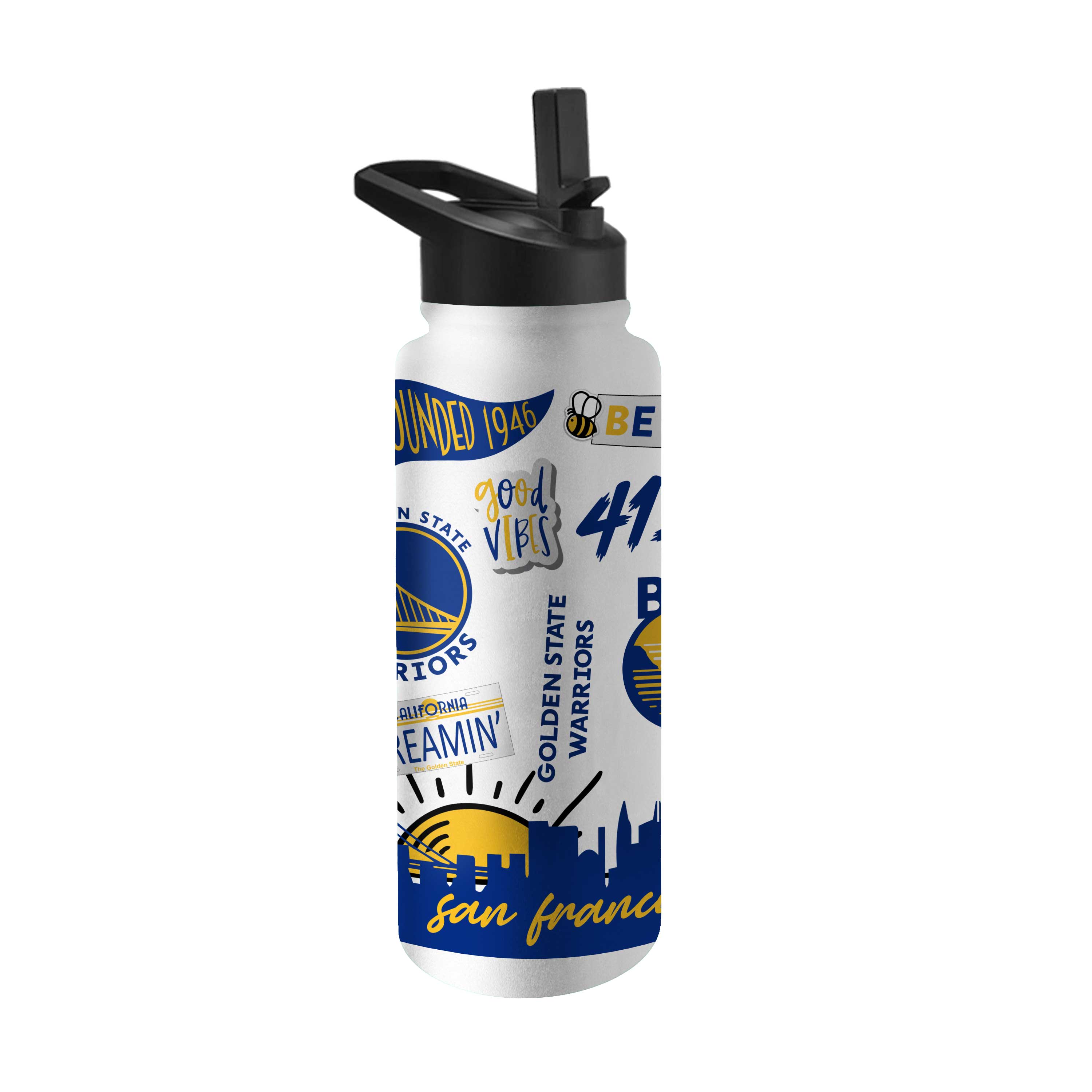 Golden State Warriors Native 34oz Quencher Bottle - Logo Brands