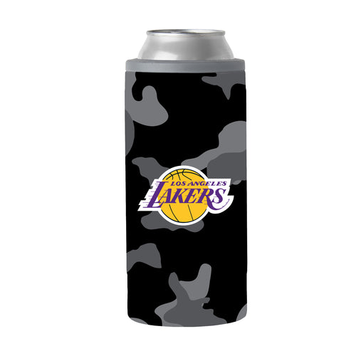 Product Image for Los Angeles Lakers Black Camo 12oz Slim Can Coolie