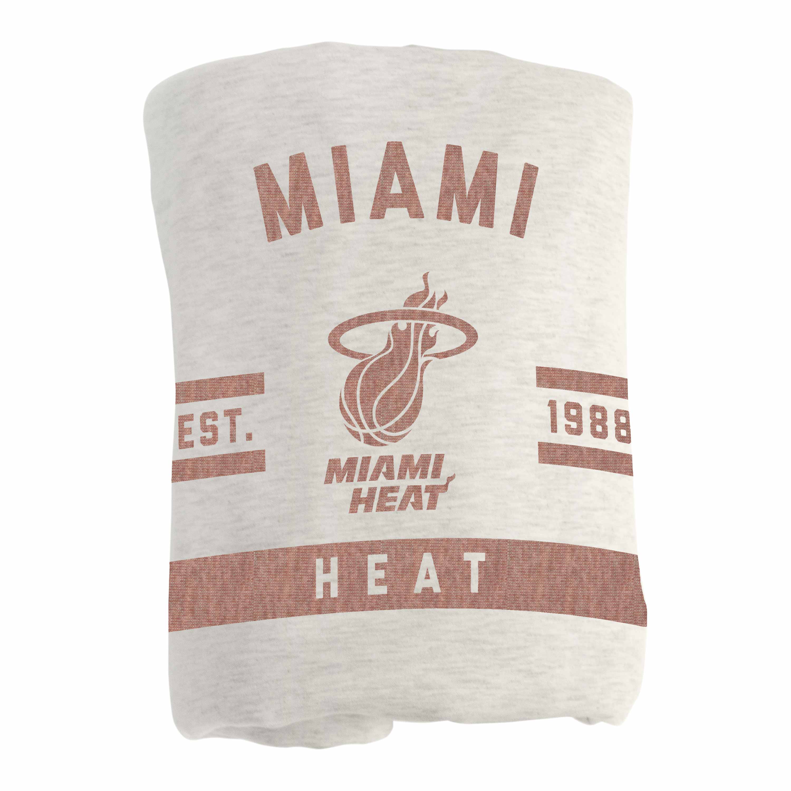 Miami Heat Oatmeal Sweatshirt Blanket - Logo Brands