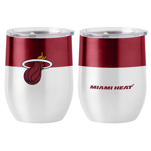 Product Image for Miami Heat Color Block 16 oz Stainless Curved Beverage