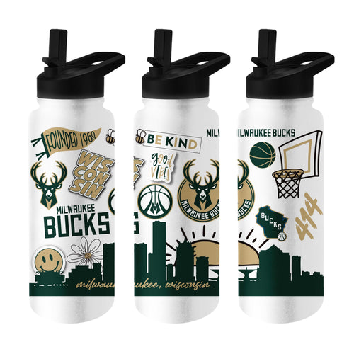 Product Image for Milwaukee Bucks 34oz Native Quencher Bottle