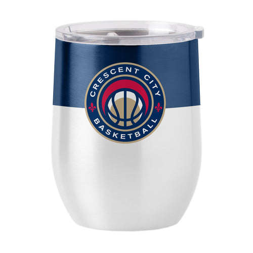 Product Image for New Orleans Pelicans Color Block 16 oz Stainless Curved Beverage