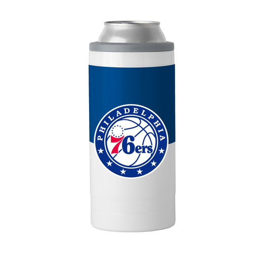 Product Image for Philadelphia 76ers 12oz Colorblock Slim Can Coolie
