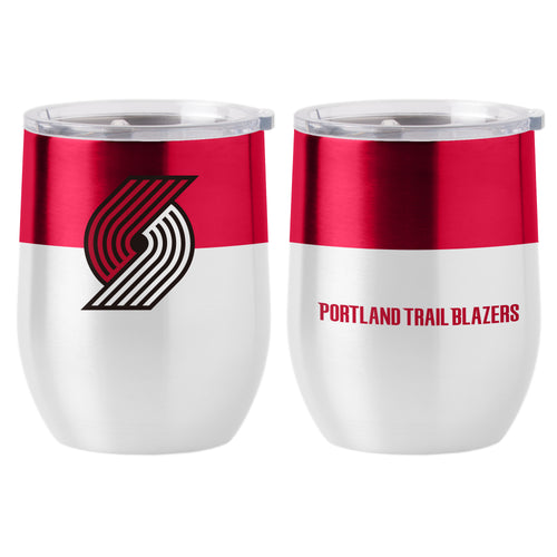 Product Image for Portland Trail Blazers Color Block 16 oz Stainless Curved Beverage