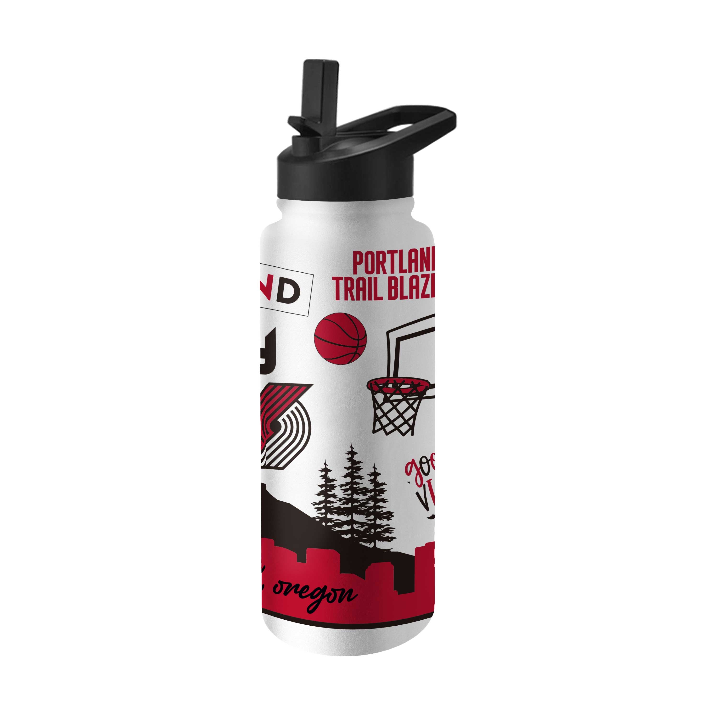 Portland Trailblazers 34oz Native Quencher Bottle - Logo Brands