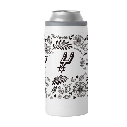 Product Image for San Antonio Spurs 12oz Botanical Slim Can Coolie