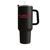 St John Fisher Black 40oz Flipside Powder Coat Tumbler