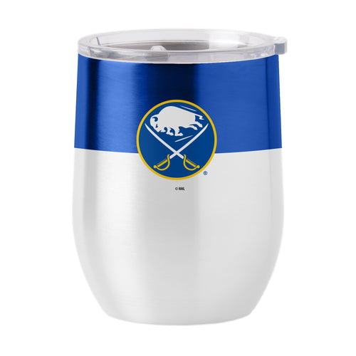 Product Image for Buffalo Sabres Color Block 16 oz Stainless Curved Beverage