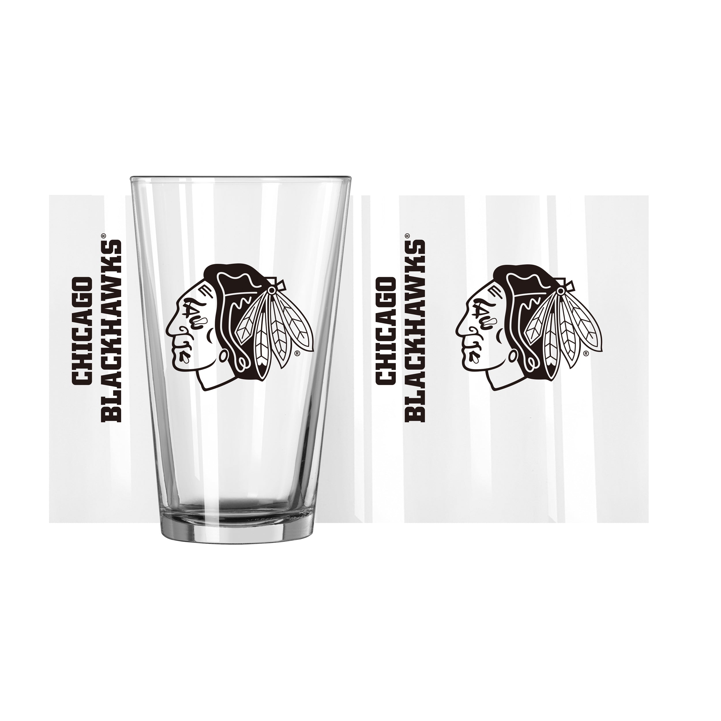 Chicago Blackhawks 16 oz. Gameday Pint Glass