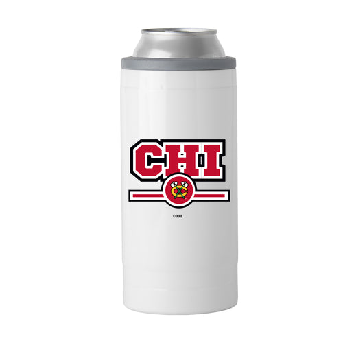 Product Image for Chicago Blackhawks Letterman 12 oz Slim Can Coolie