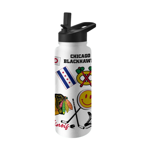 Product Image for Chicago Blackhawks 34oz Native Quencher Bottle