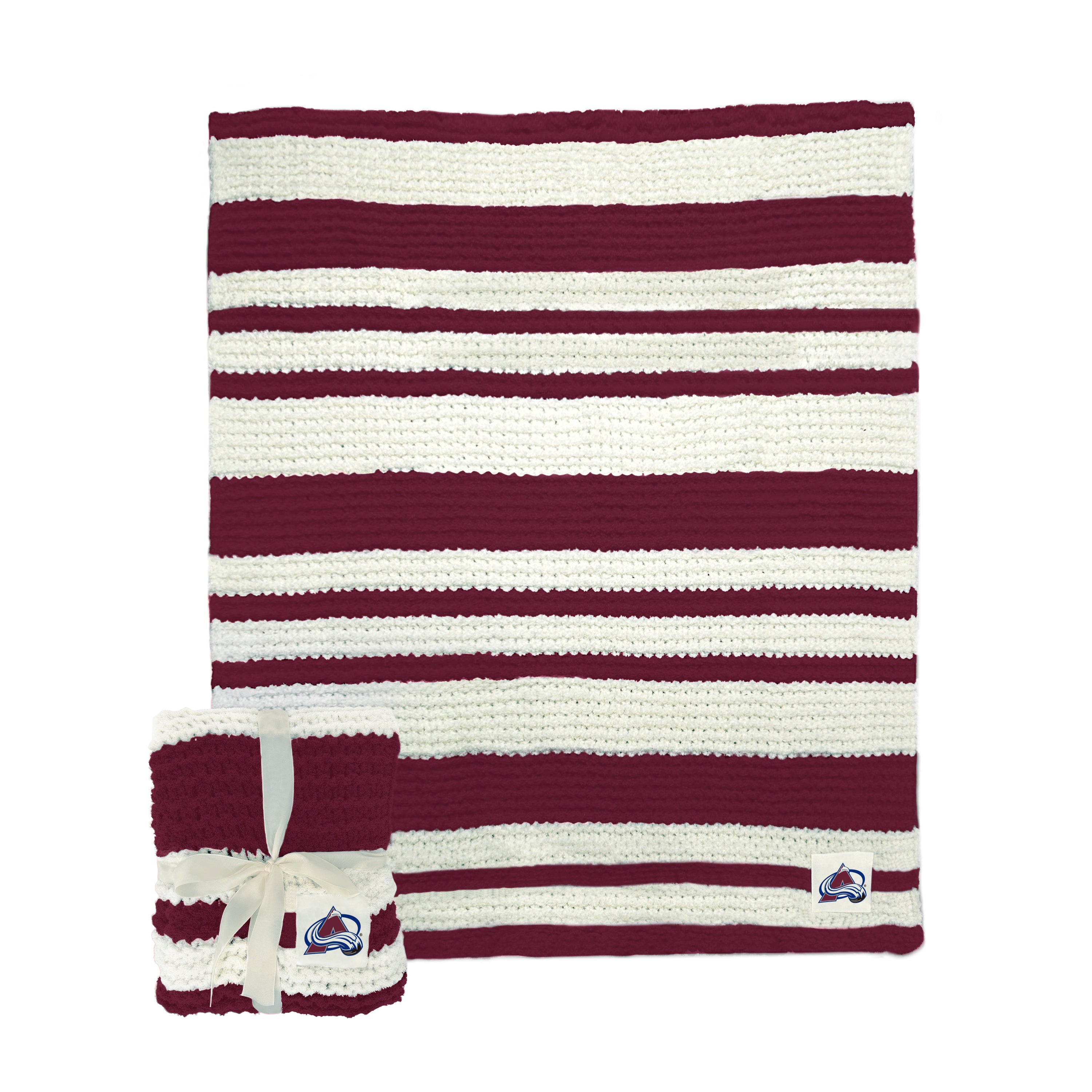 Colorado Avalanche Cable Knit Throw