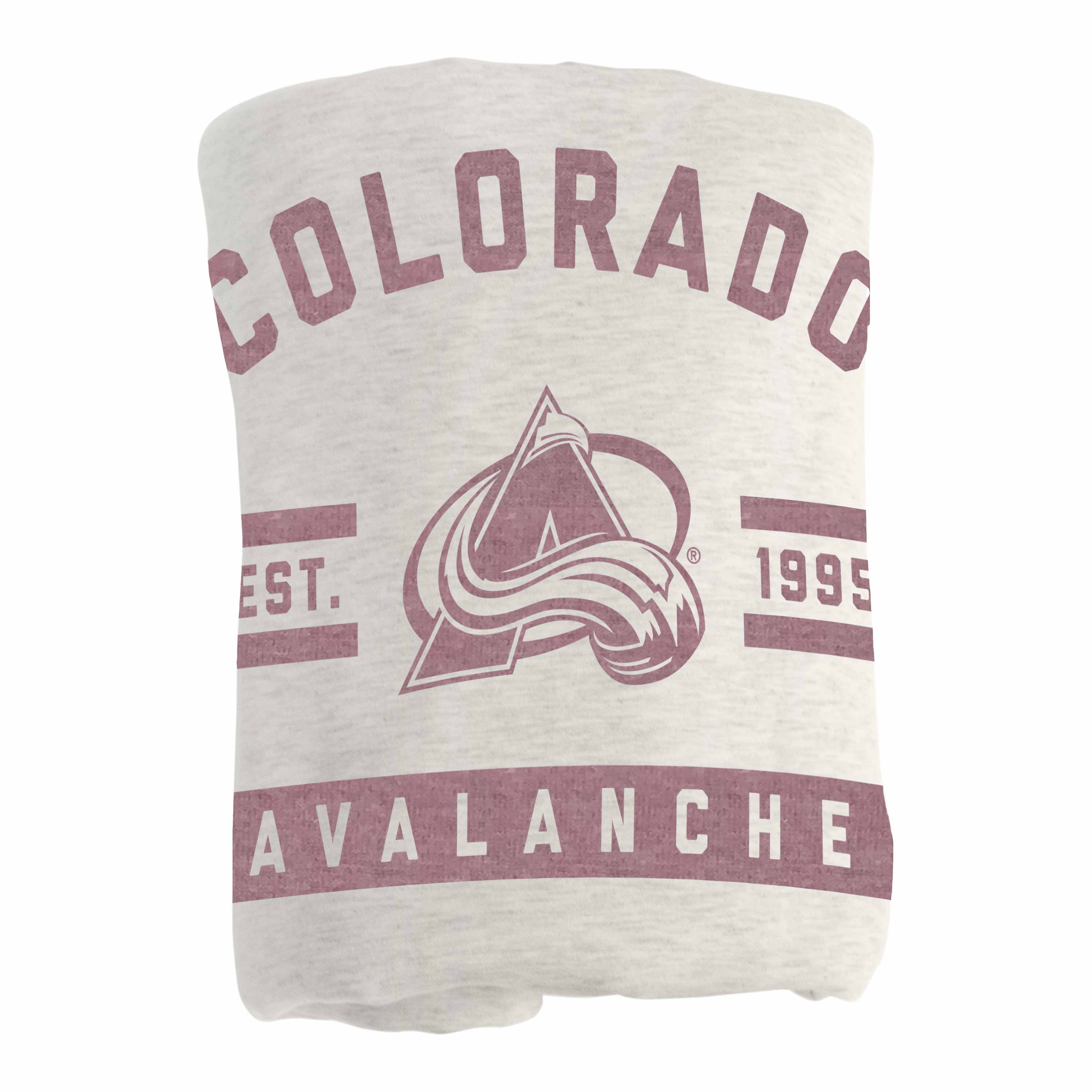 Colorado Avalanche Oatmeal Sweatshirt Blanket - Logo Brands