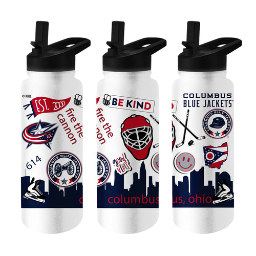 Product Image for Columbus Blue Jackets 34oz Native Quencher Bottle