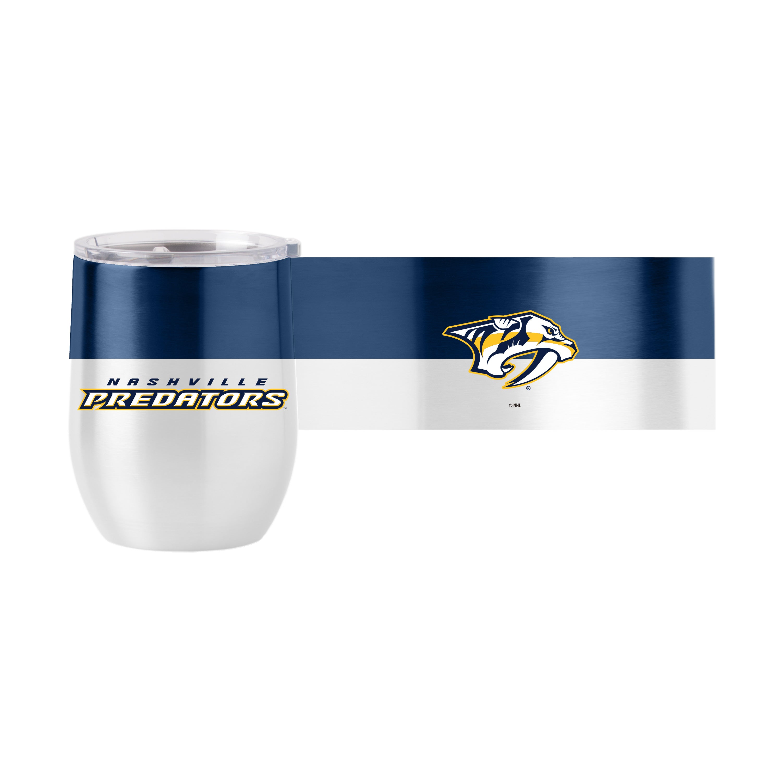 Nashville Predators 16 oz. Colorblock Stainless Curved Beverage Tumbler