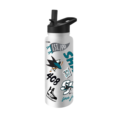Product Image for San Jose Sharks 34oz Native Quencher Bottle