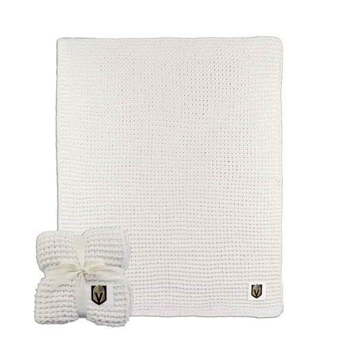 Product Image for Vegas Golden Knights Ivory Cable Knit Throw 50x60