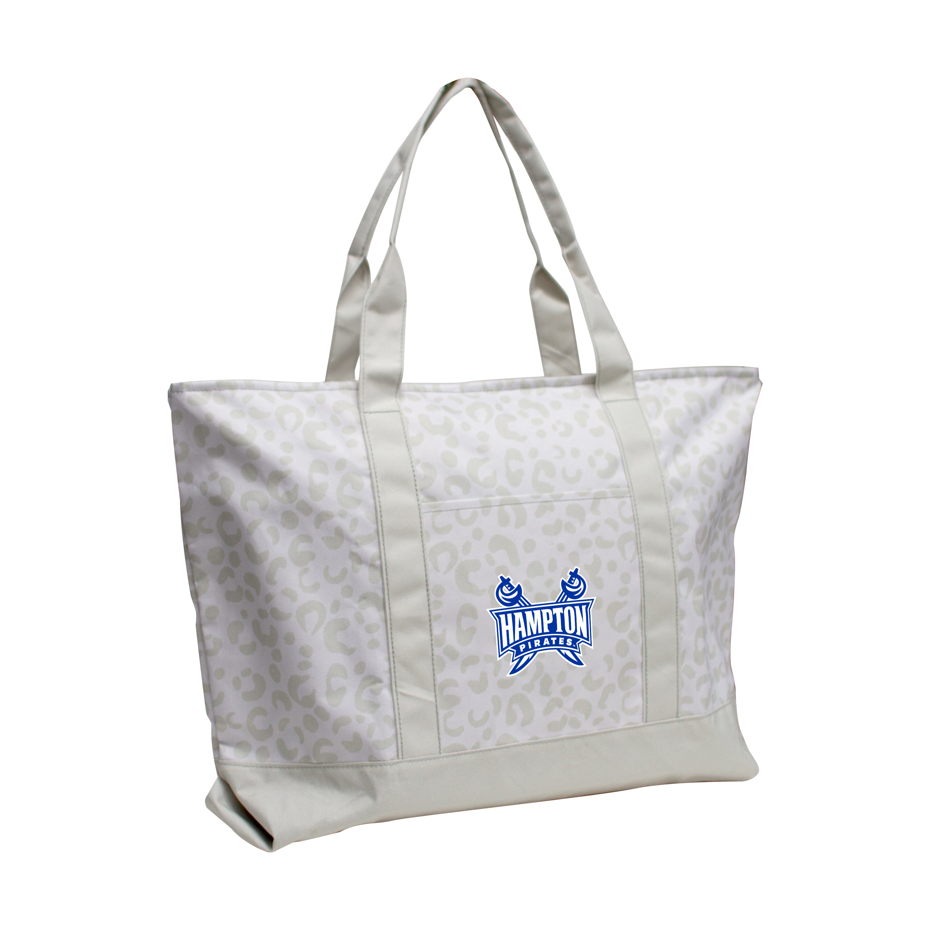 Hampton University Leopard Pattern Tote