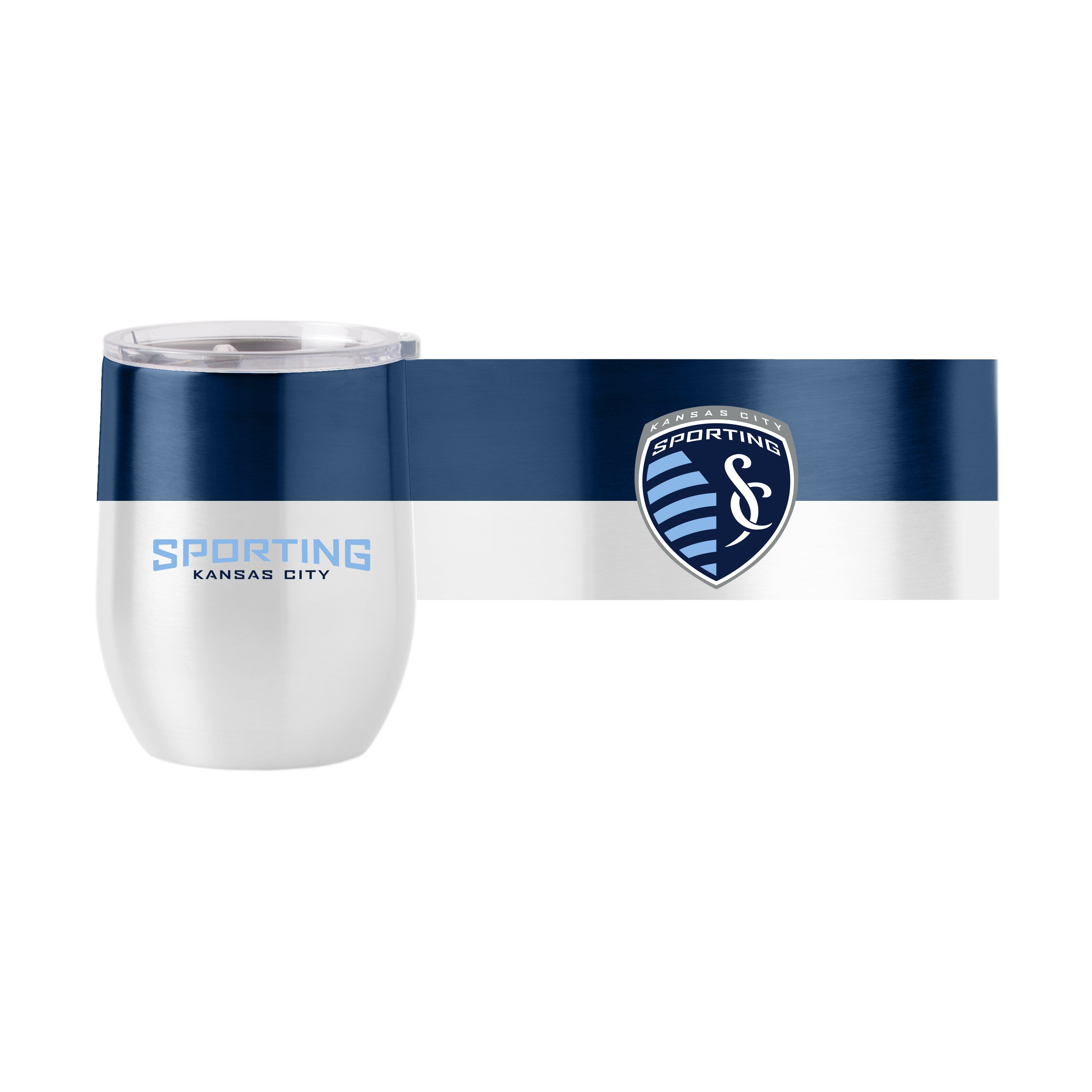 Sporting Kansas City 16oz Colorblock Stainless Curved Beverage