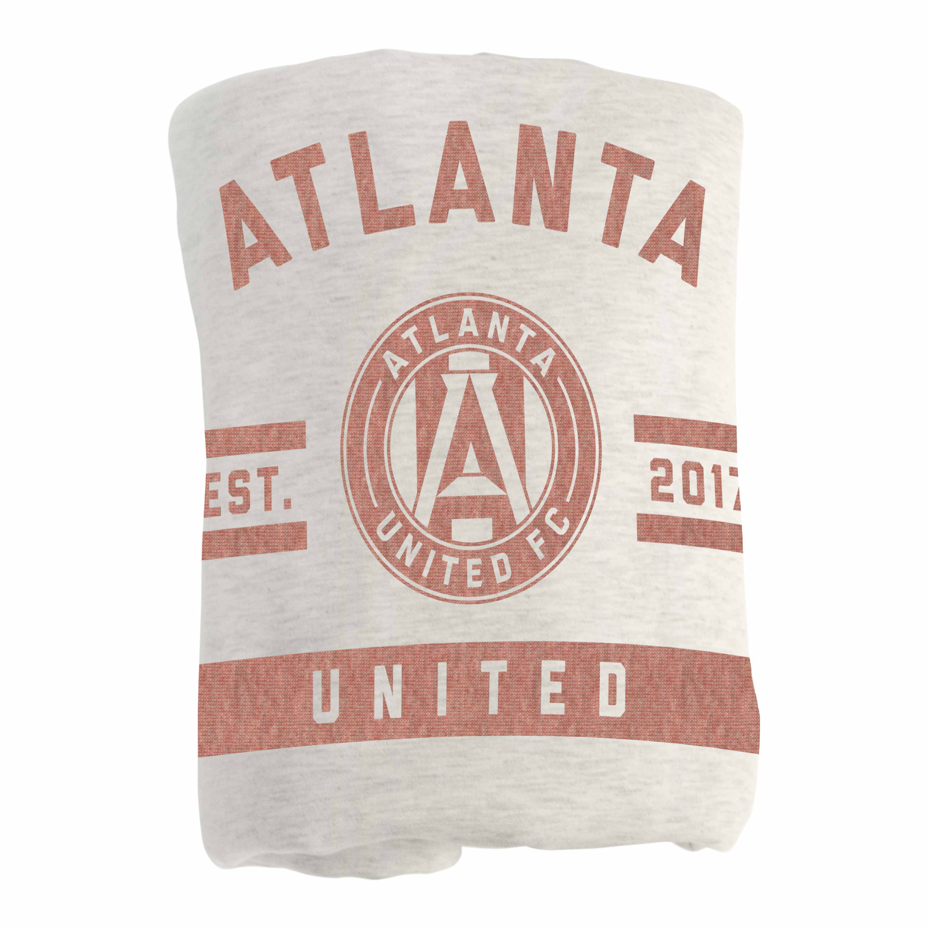 Atlanta United Oatmeal Sweatshirt Blanket - Logo Brands