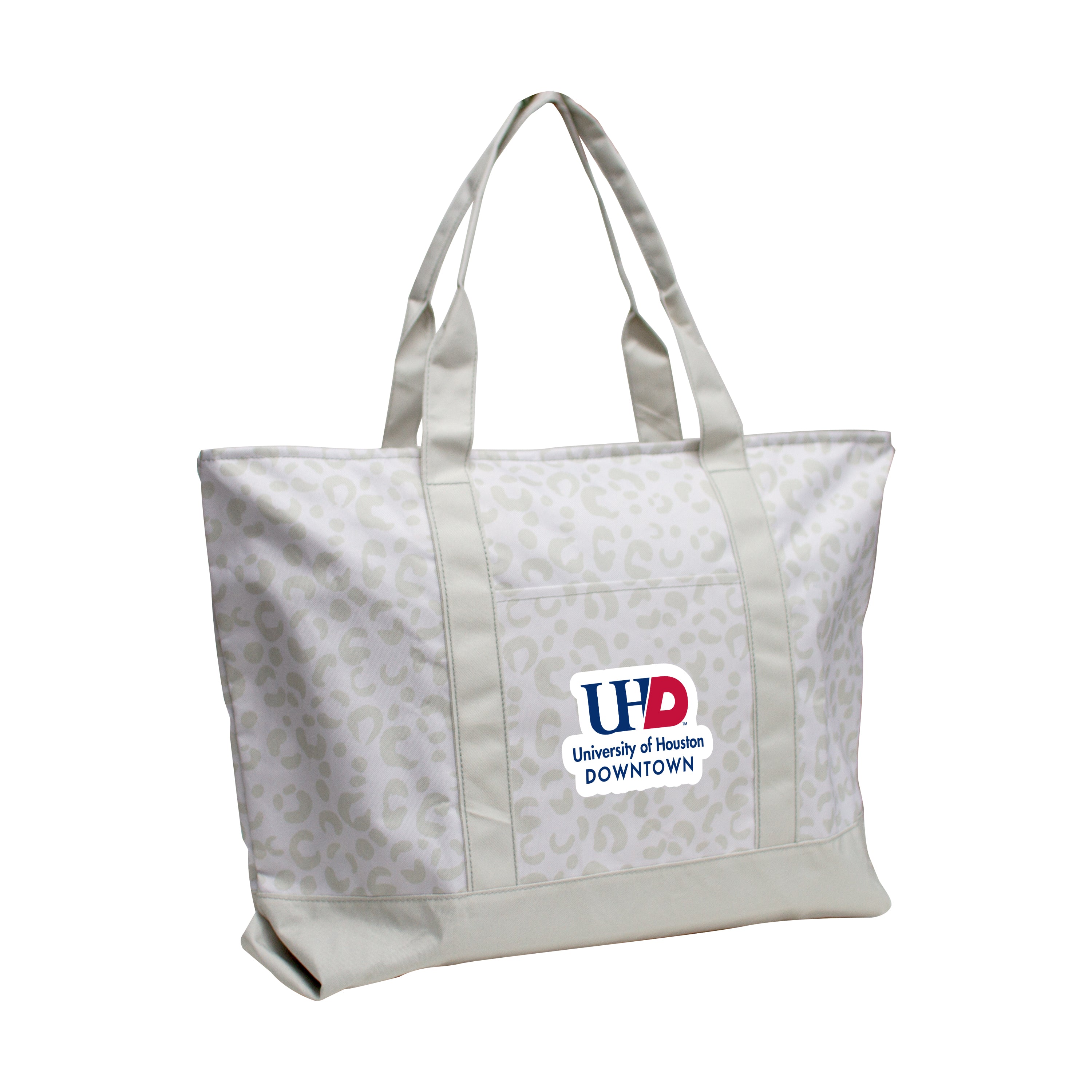 University Of Houston Downtown Leopard Pattern Tote