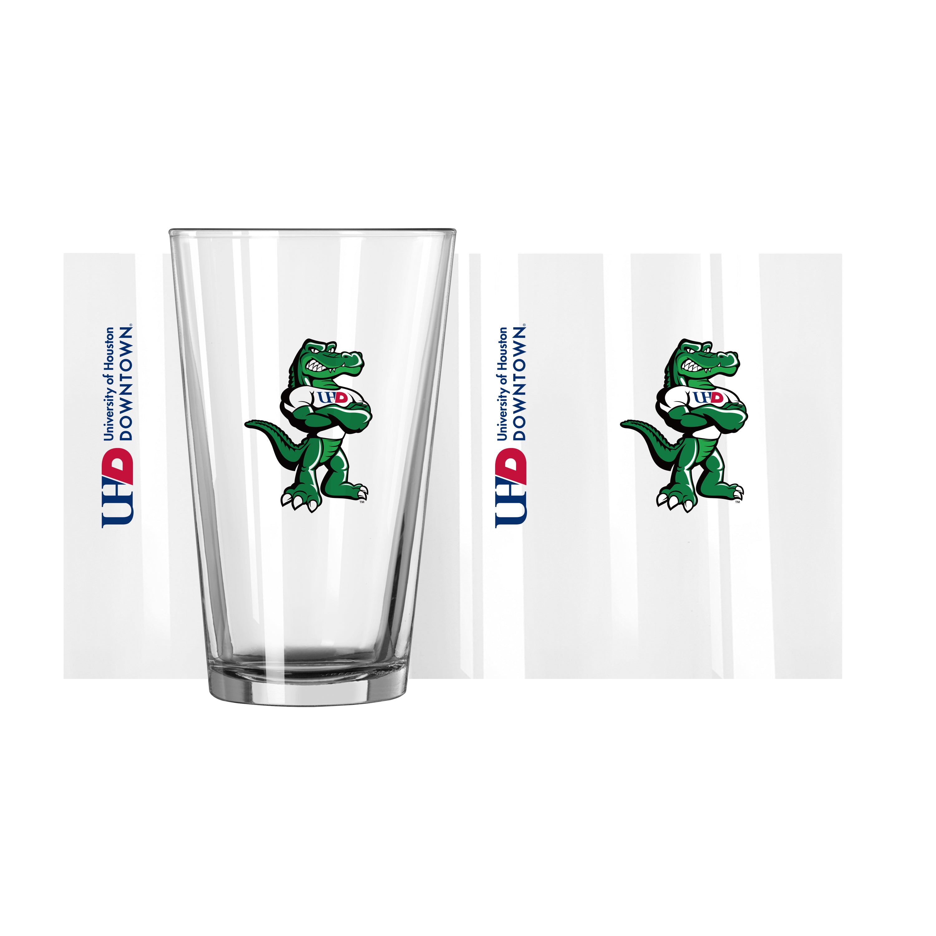 University Of Houston Downtown 16oz Gameday Pint Glass